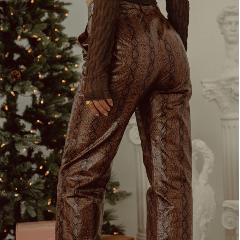 Milan mocha snake pants from Miss Lola. Never worn.